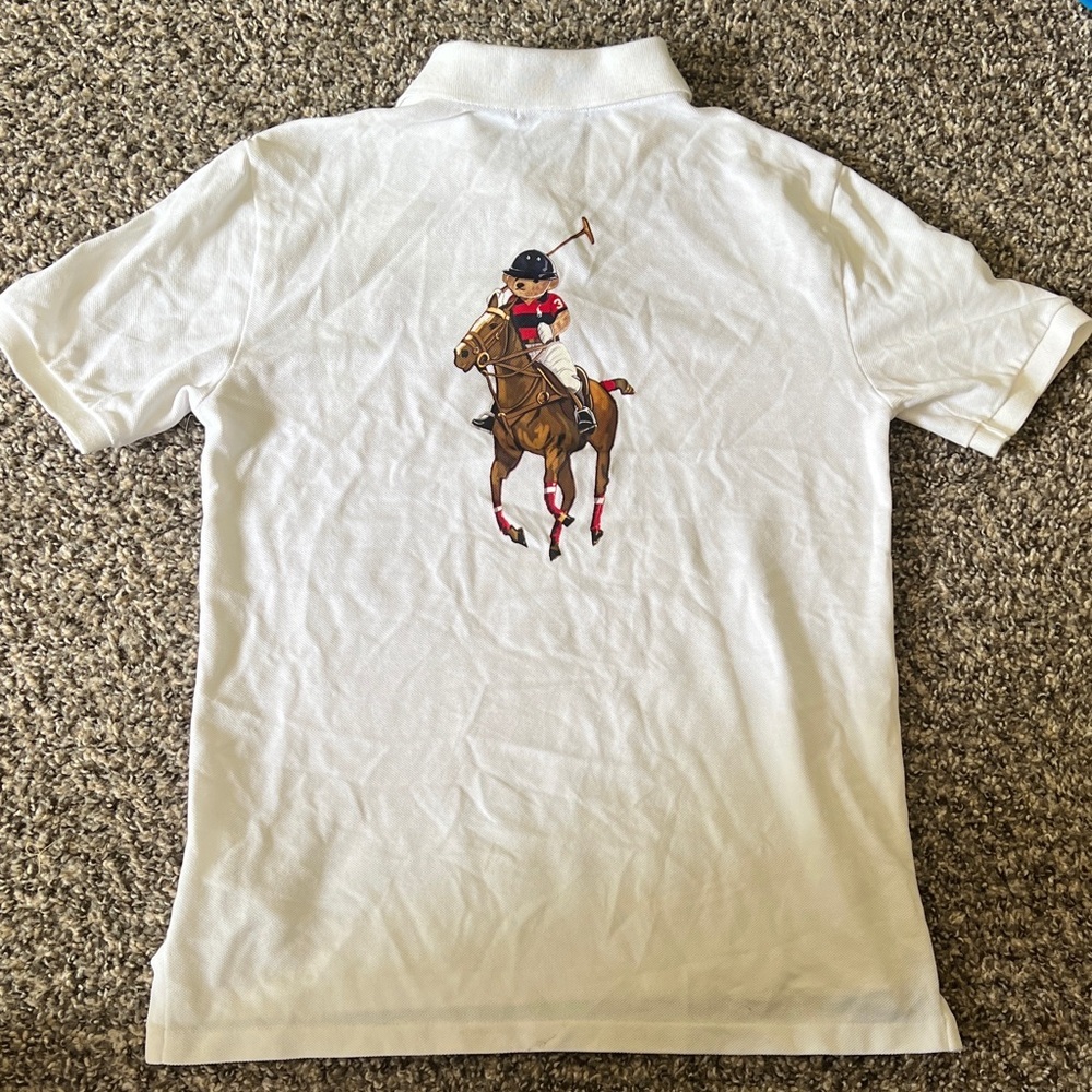Polo by Ralph Lauren White Men’s Short-Sleeve Polo with Embroidered Pony